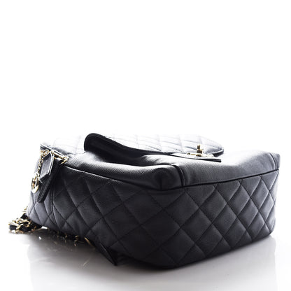 Chanel Caviar Quilted Medium Zip Around Backpack Black 3 of 10