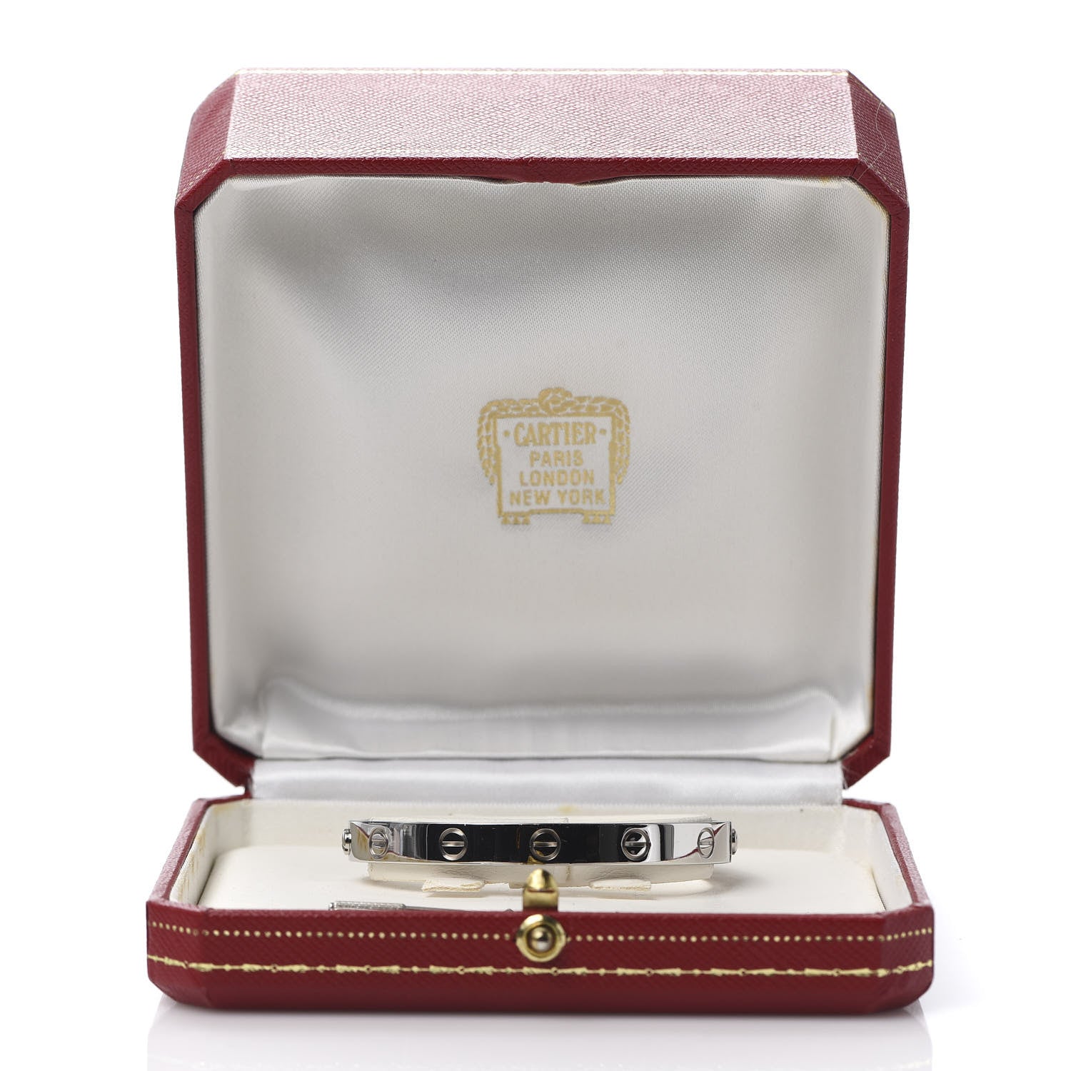 Cartier 18K White Gold LOVE Bracelet 16 8 of 8