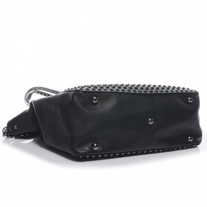 Valentino Garavani Vitello Medium Rockstud All Over Tote Black 4 of 7