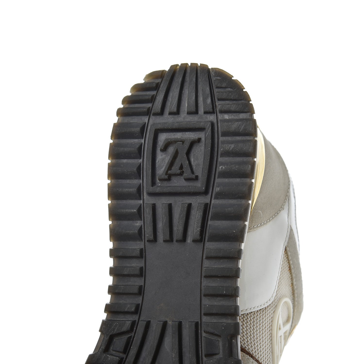 Louis Vuitton Suede Reverse Monogram Run Away Sneakers 37 White 22 of 24