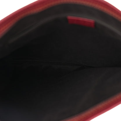 Gucci GG Supreme Monogram Medium Flat Messenger Bag Red 4 of 13