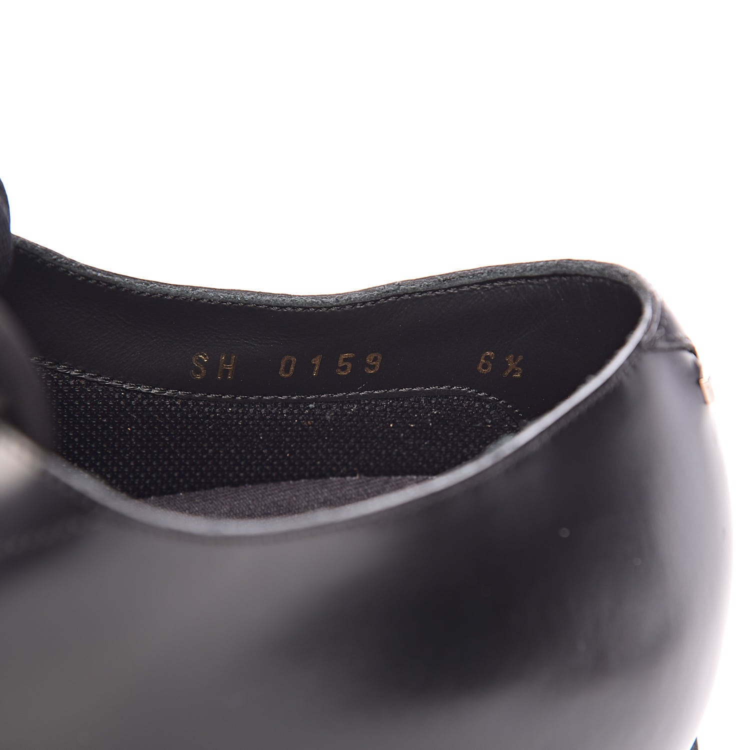 Louis Vuitton Lambskin Mens Derby Shoes 6.5 Black 7 of 12