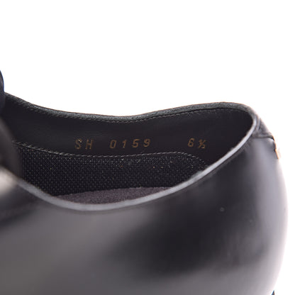 Louis Vuitton Lambskin Mens Derby Shoes 6.5 Black 7 of 12