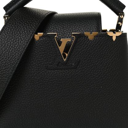 Louis Vuitton Taurillon Embellished Flower Crown Capucines Mini Black 7 of 10