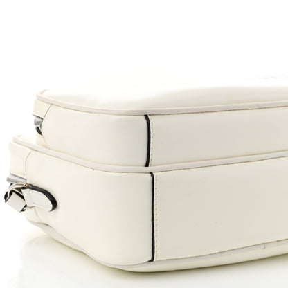 Burberry Coated Canvas Horseferry Print Medium Camera Bag White 9 of 10