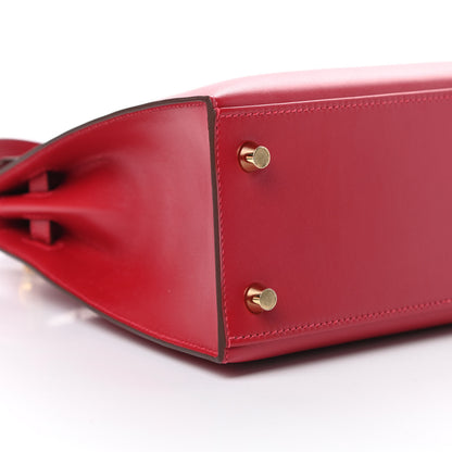 Hermes Tadelakt Kelly Sellier 25 Rouge Vif 9 of 11