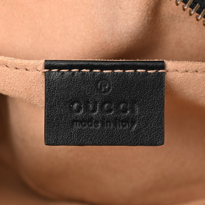 Gucci Calfskin Matelasse Mini GG Marmont Chain Shoulder Bag Black 6 of 12