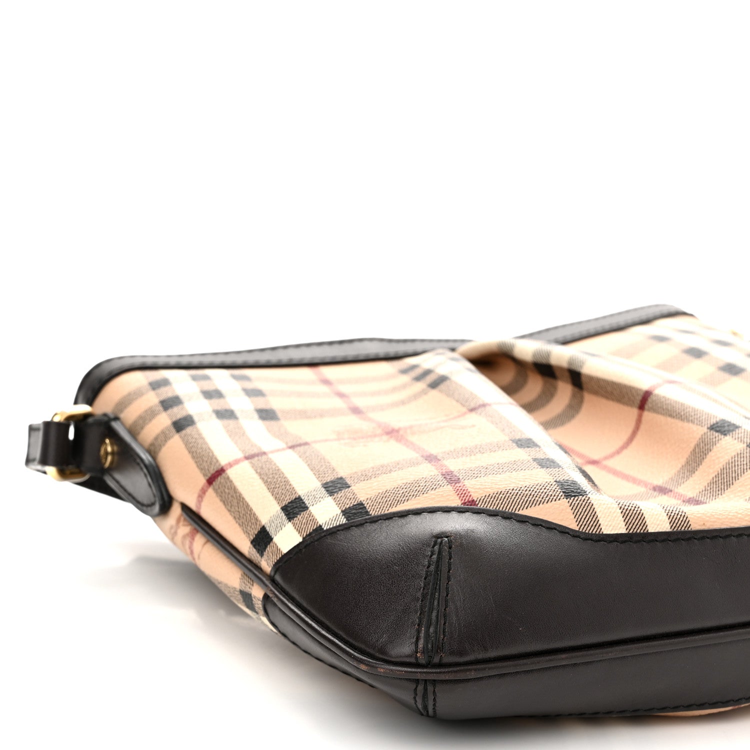 Burberry Haymarket Check Hartham Crossbody Chocolate 8 of 13