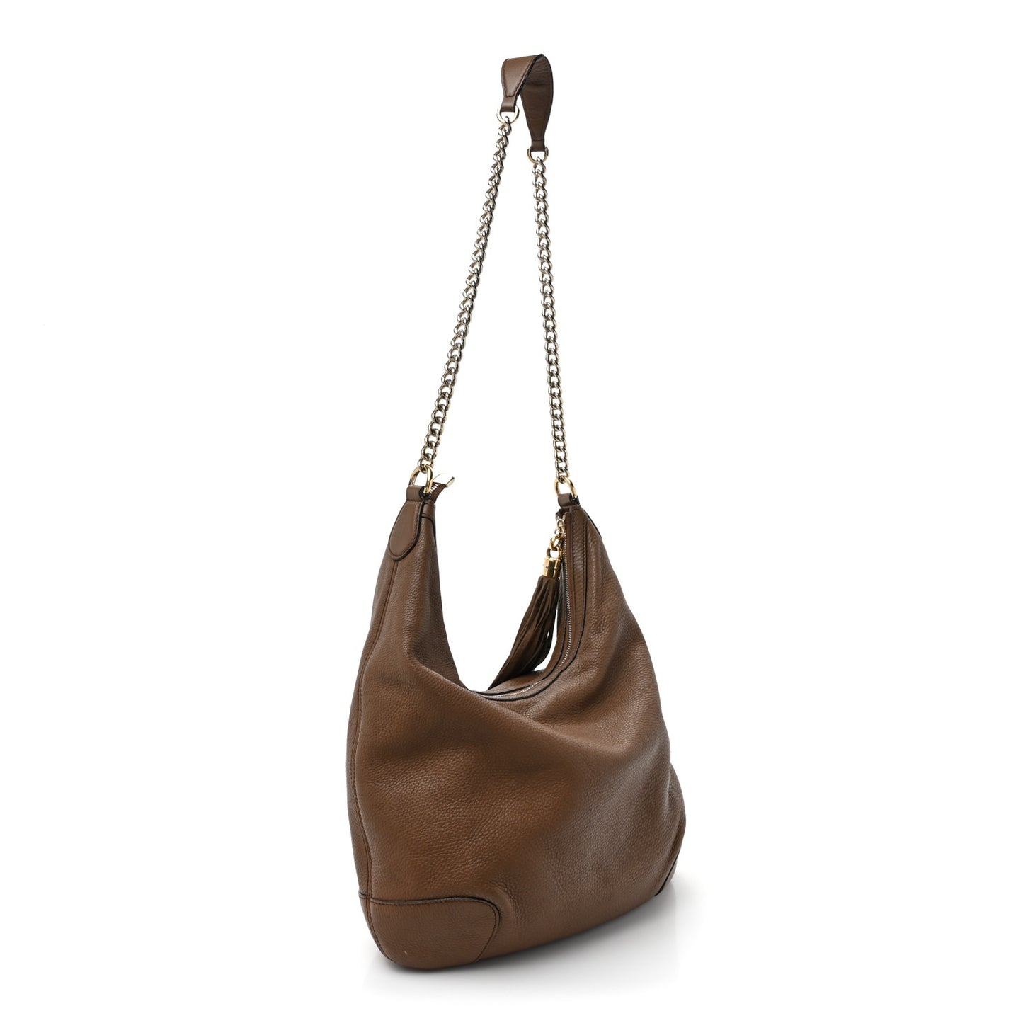 Cellarius Calfskin Medium Soho Chain Hobo Acero