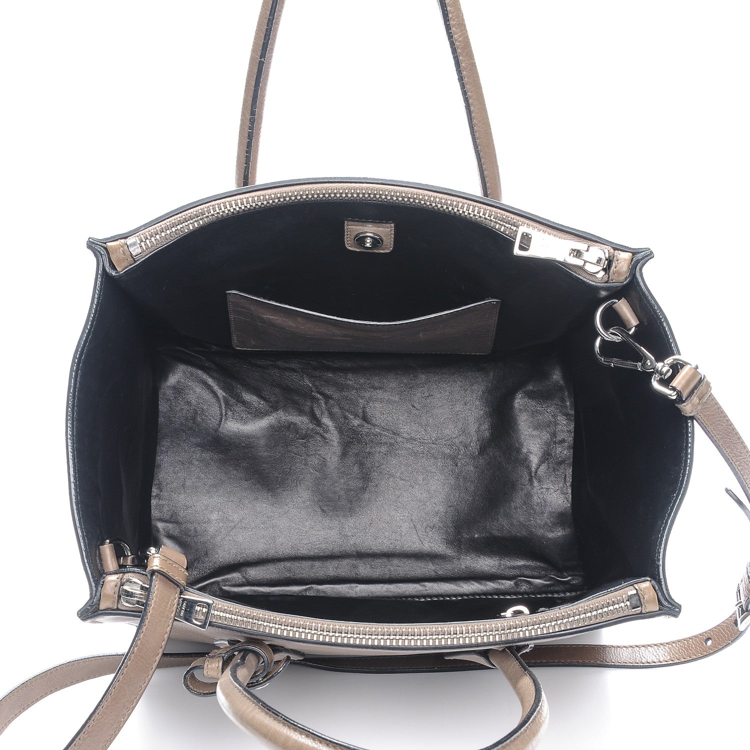 Prada Glace Calf Twin Pocket Tote Argilla 5 of 10