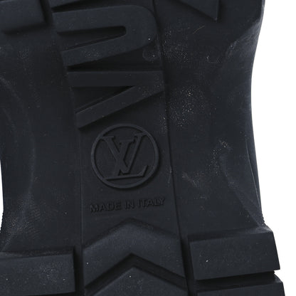 Louis Vuitton Patent Ruby Flat Half Boots 36 Blue 8 of 11