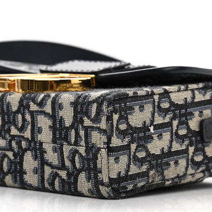 Christian Dior Oblique 30 Montaigne Box Bag Blue 9 of 10