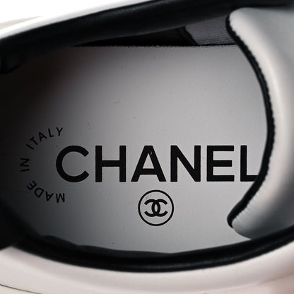 Chanel Calfskin CC Sneakers 35.5 White 8 of 11
