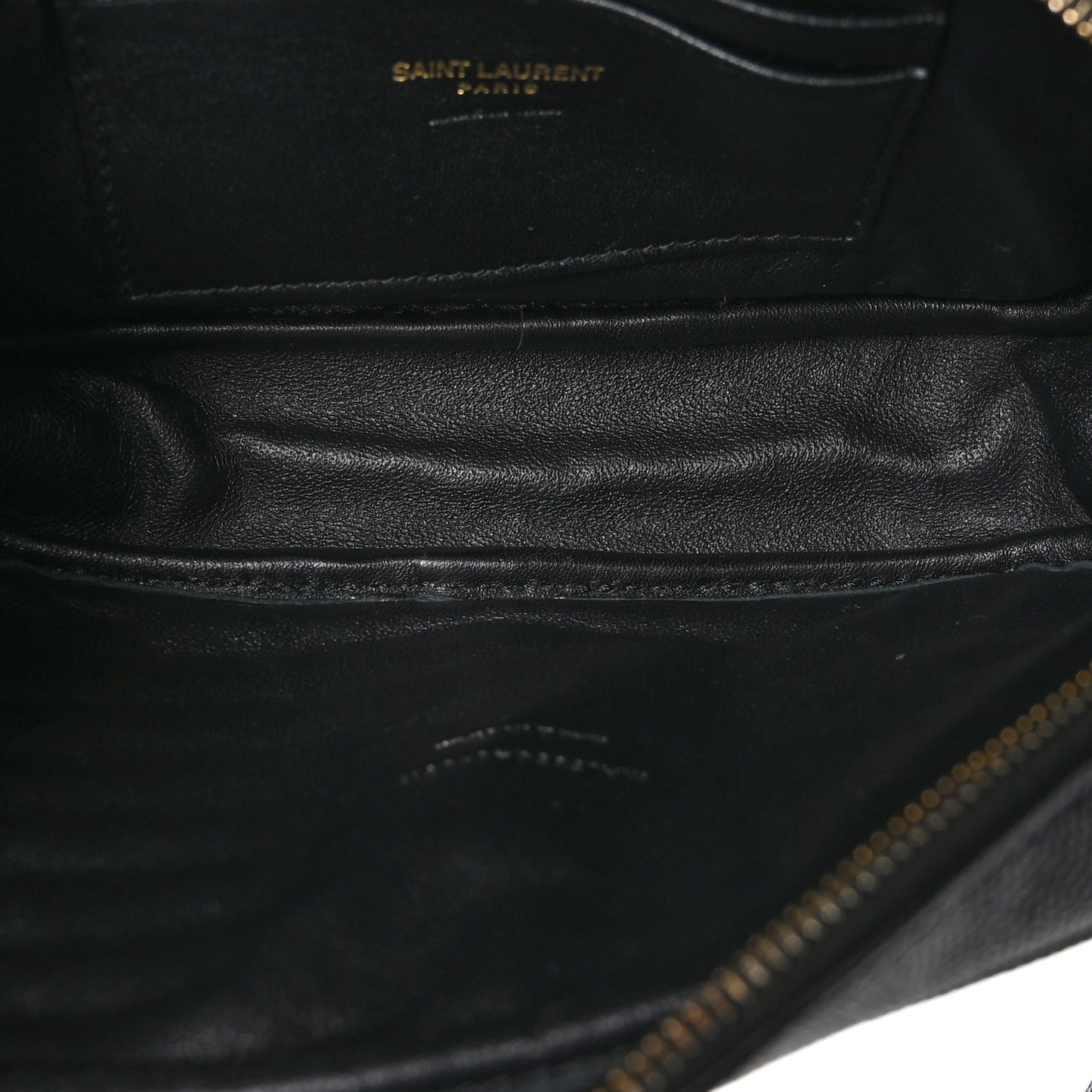 Grain De Poudre Matelasse Monogram Mini Lou Camera Bag Black