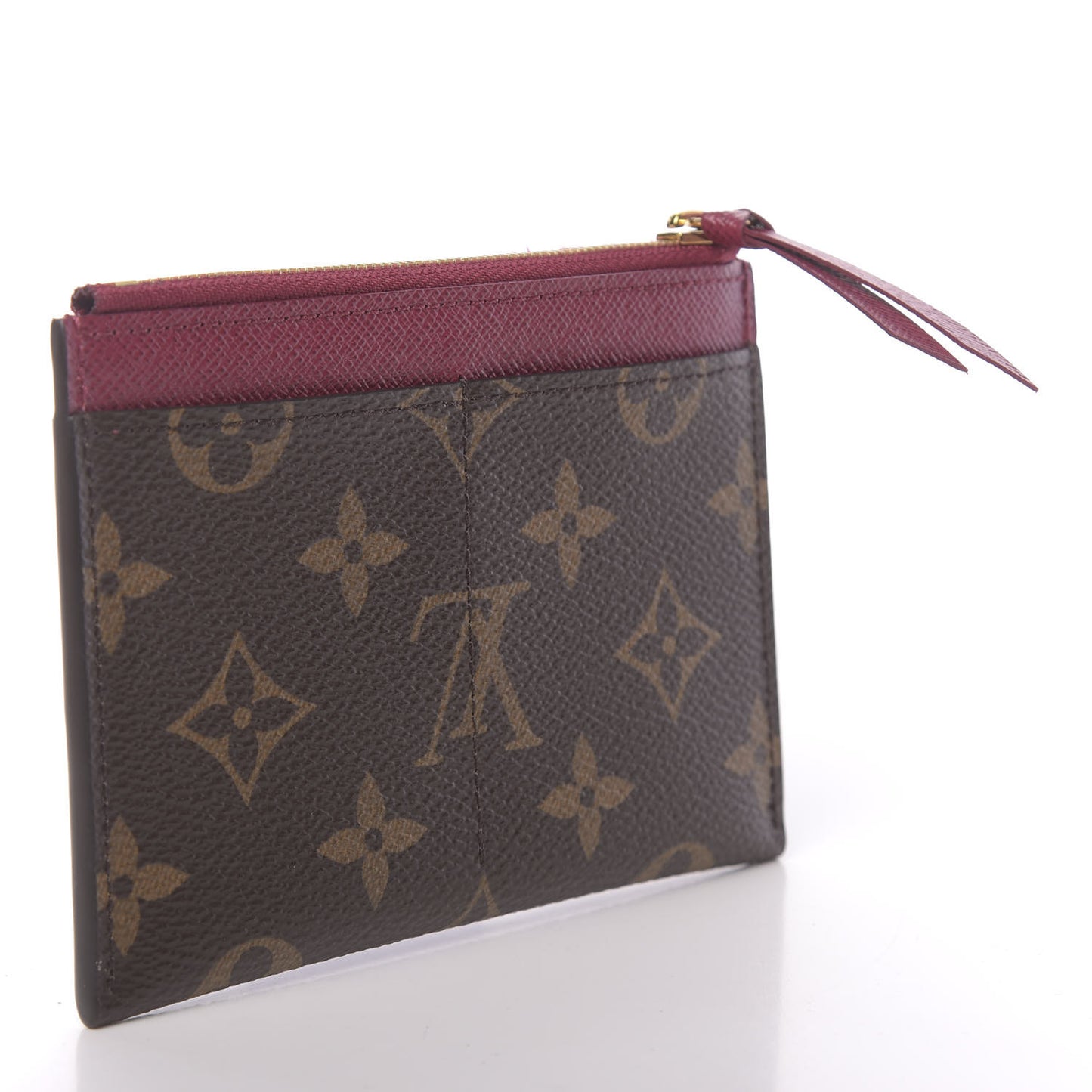 Monogram Zipped Card Holder