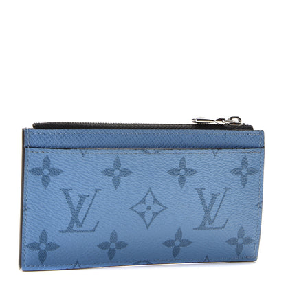 Louis Vuitton Taigarama Coin Card Holder Denim 2 of 8