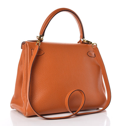 Hermes Taurillon Clemence Kelly Retourne 28 Potiron 3 of 33