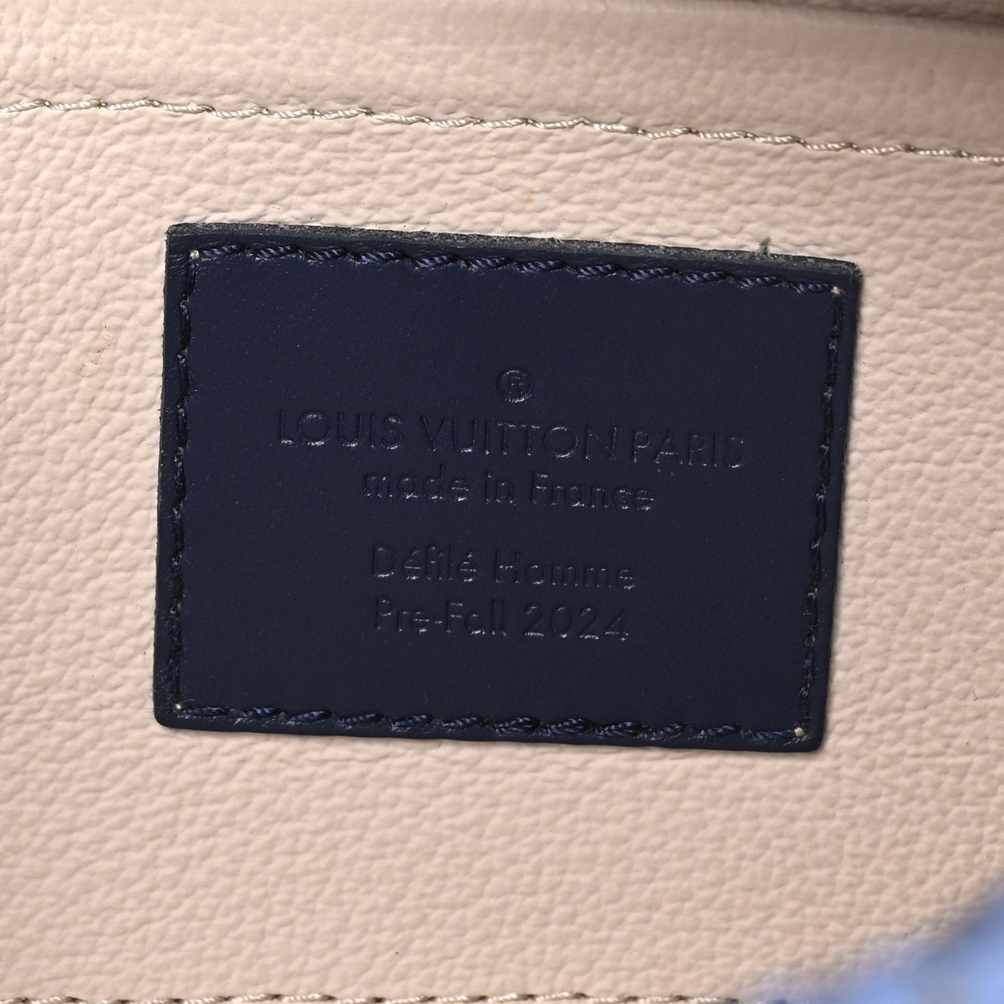 Damier Heritage Locker Dopp Kit Blue