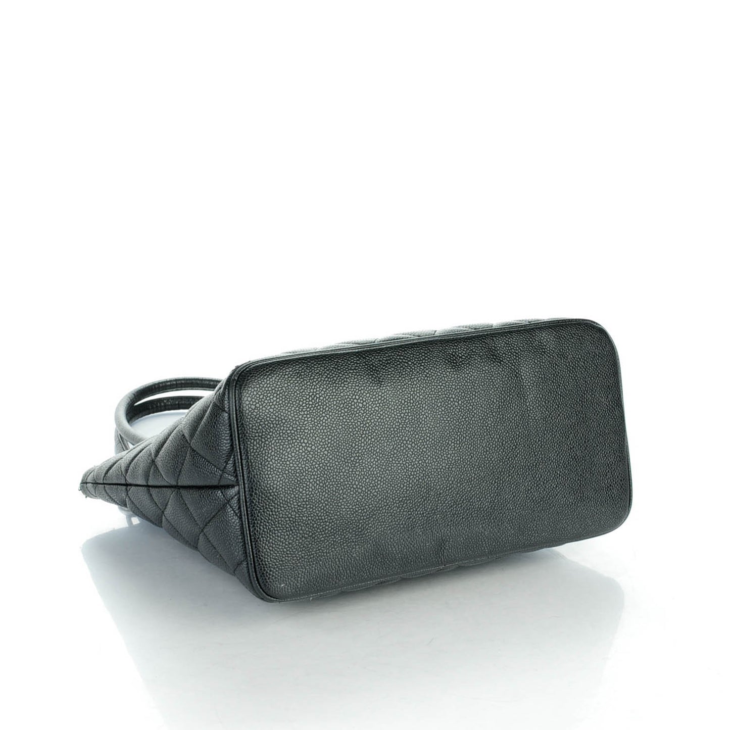 Caviar Quilted Medallion Tote Black
