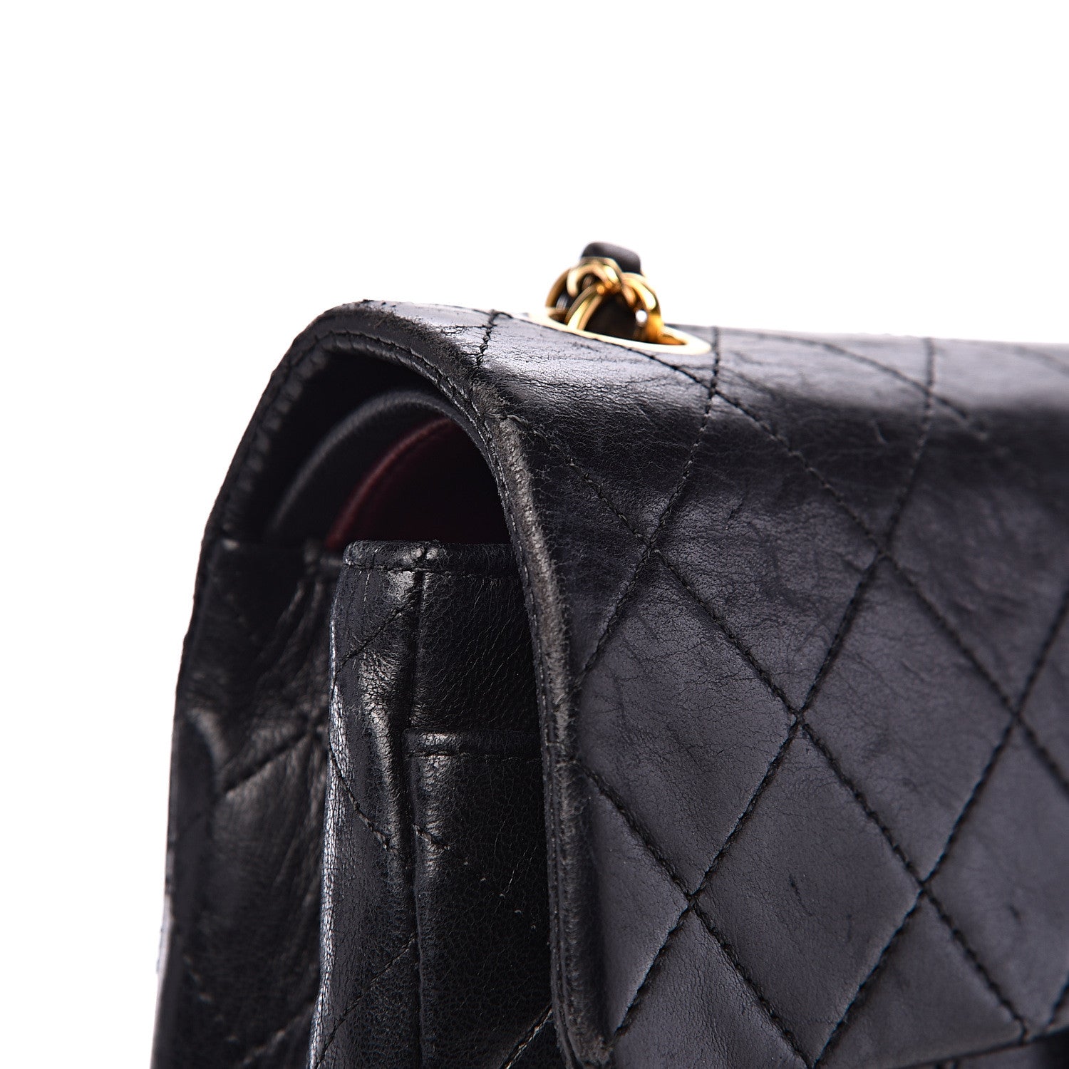 Chanel Lambskin Quilted Small Double Flap Black 15 of 24