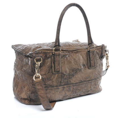 Givenchy Tumbled Sheepskin Large Pandora Brown 4 of 8
