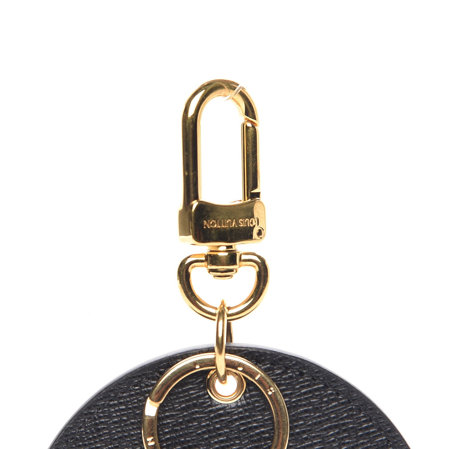 Monogram Blossom Bag Charm Key Holder Black