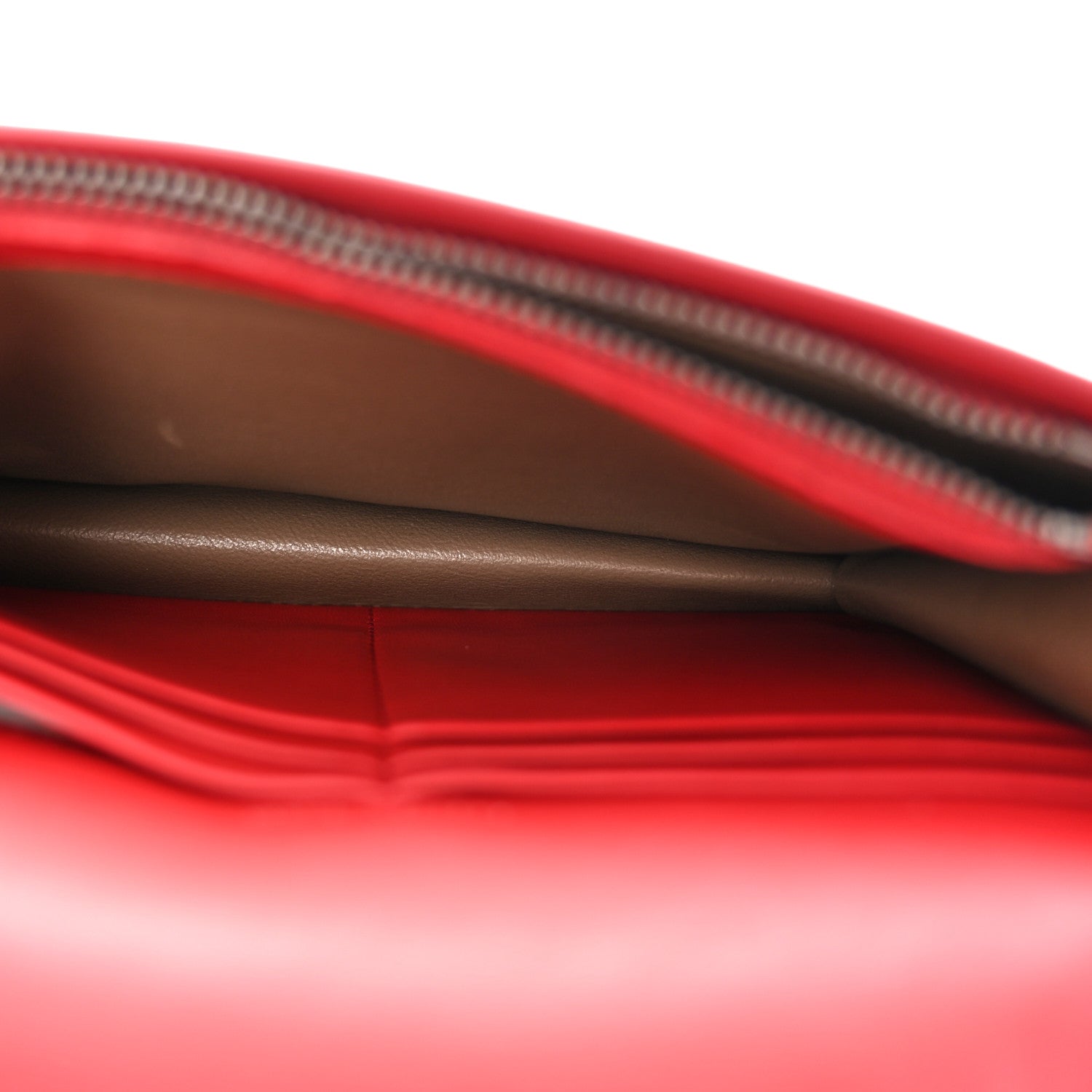 Bottega Veneta Nappa Intrecciato Chain Wallet China Red 5 of 11