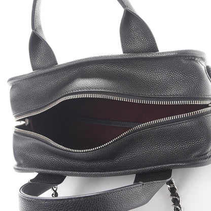 Chanel Caviar Quilted Small Deauville Bowling Bag Black 5 of 7