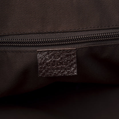 Gucci Denim Monogram Large Carry On Duffle Dark Brown 5 of 8