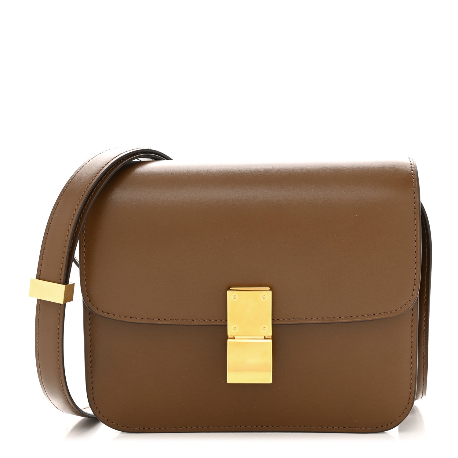 Celine Box Calfskin Teen Classic Box Flap Bag Camel 1 of 10
