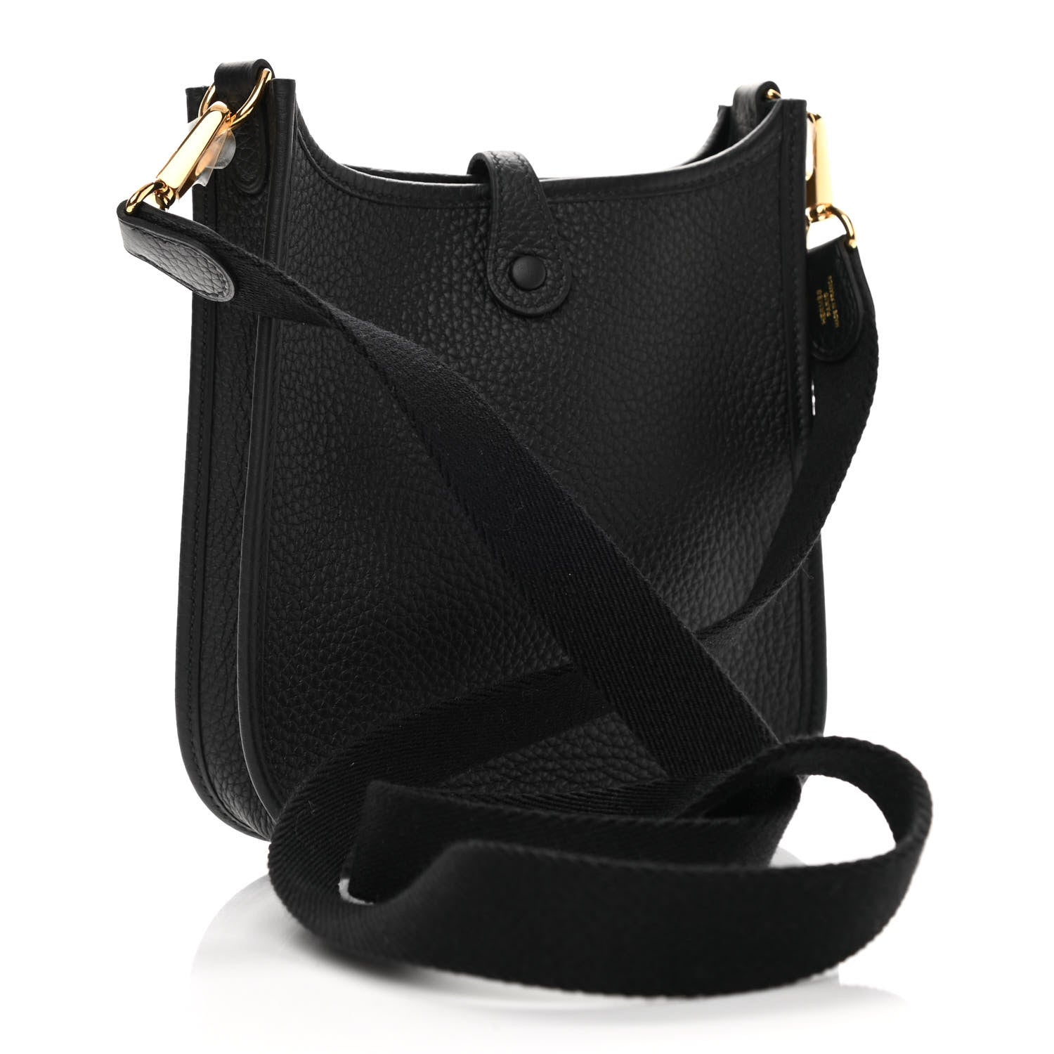 Hermes Taurillon Clemence Evelyne TPM Black 3 of 11