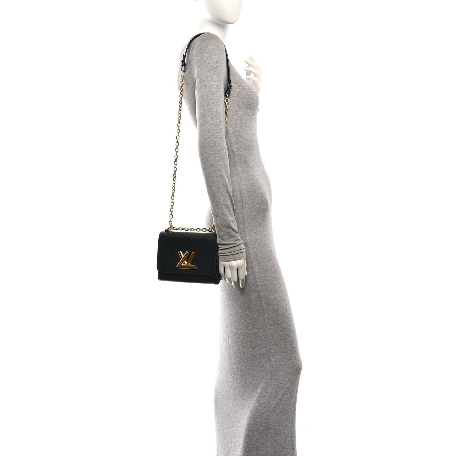 Louis Vuitton Epi Twist Shoulder Bag PM Black 2 of 10
