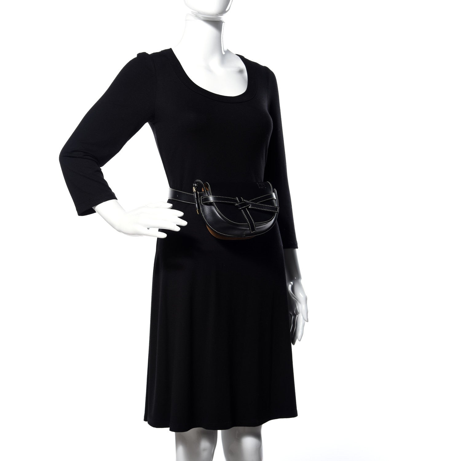 Loewe Calfskin Mini Gate Belt Bag Black 2 of 11