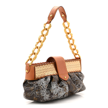 Louis Vuitton Monogram Dentelle Kirsten Gold 3 of 9