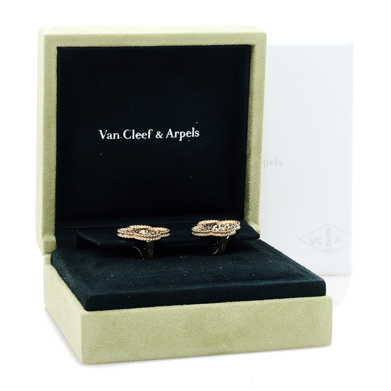 Van Cleef & Arpels 18K Yellow Gold Magic Alhambra Earrings 5 of 5