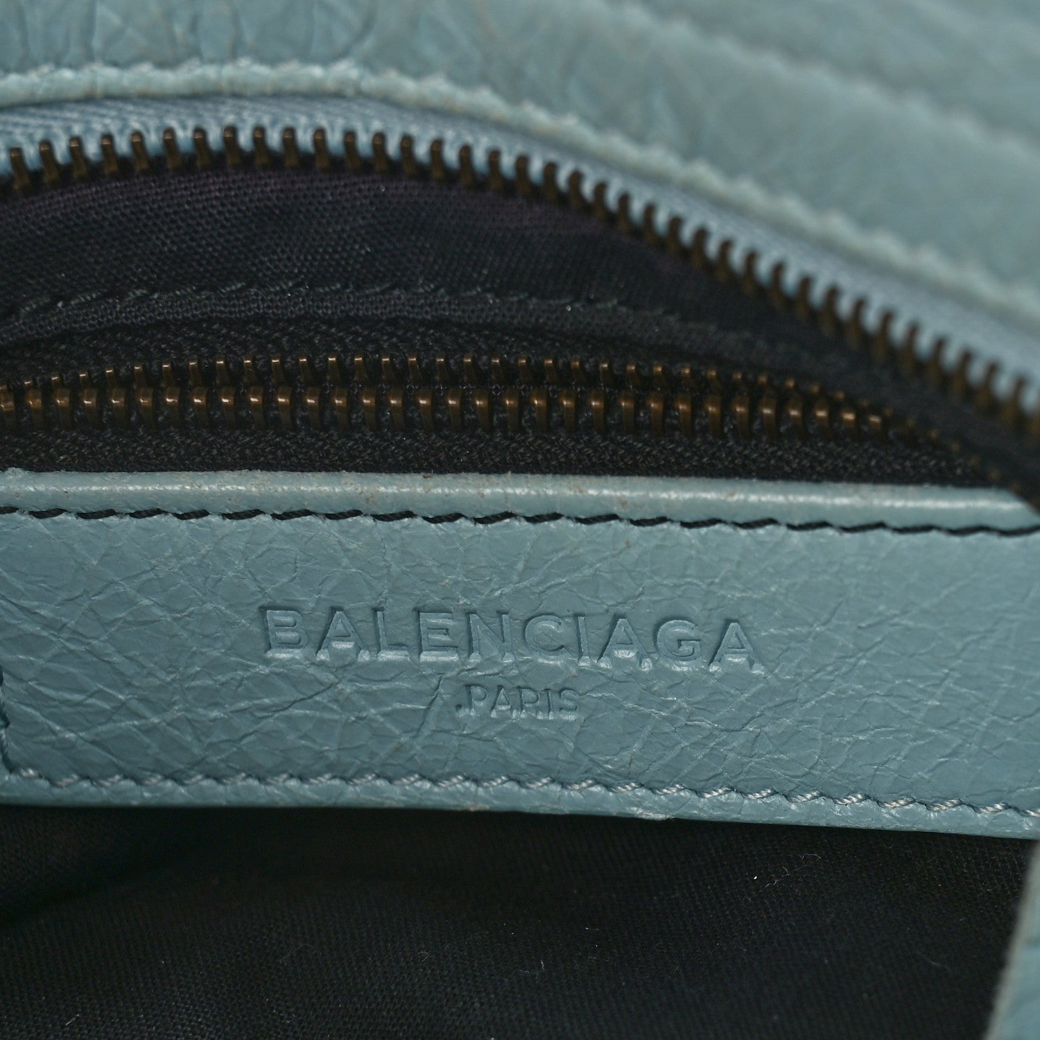 Balenciaga Agneau Classic Hardware Mini City Bleu Dragee 6 of 16