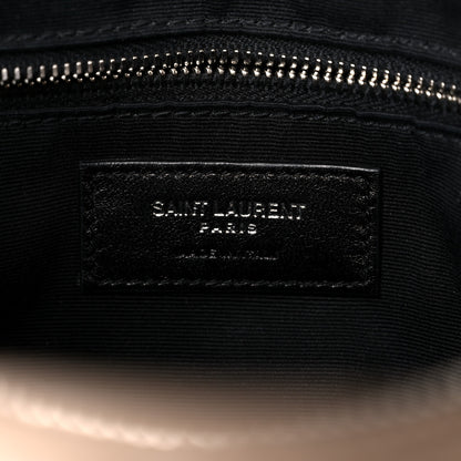 Saint Laurent Calfskin Y Quilted Monogram Medium Loulou Chain Satchel Dark Beige 6 of 15