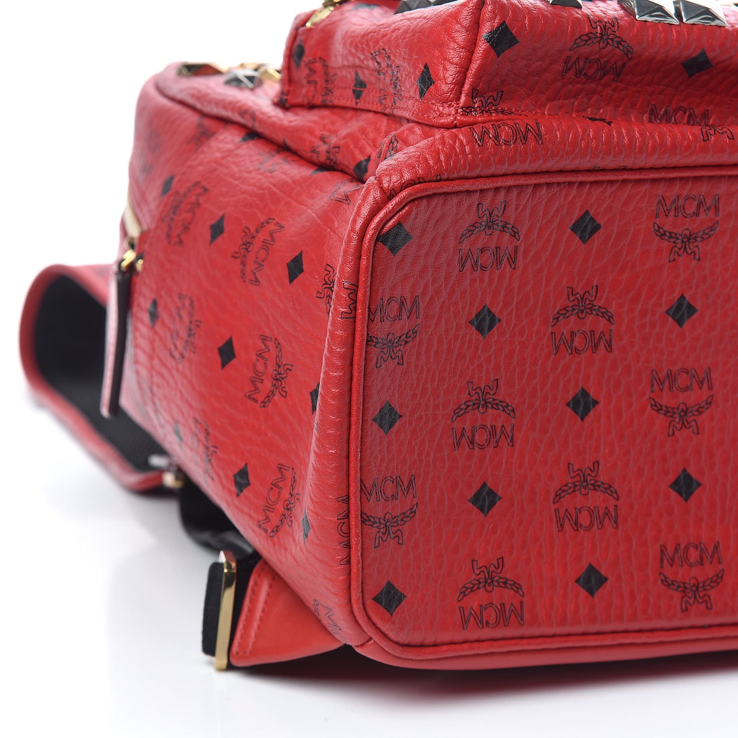 Visetos Studded Medium Stark M Backpack Red