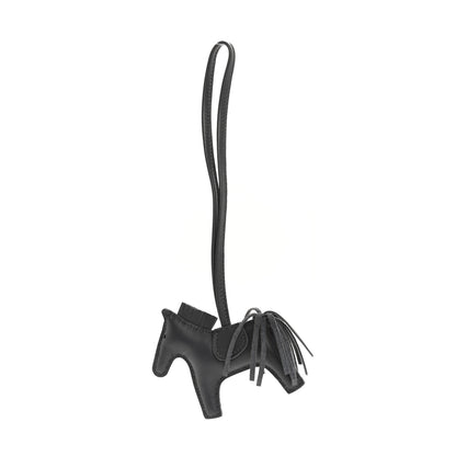 Hermes Milo Lambskin Grigri Rodeo Horse Bag Charm PM Ardoise 1 of 4