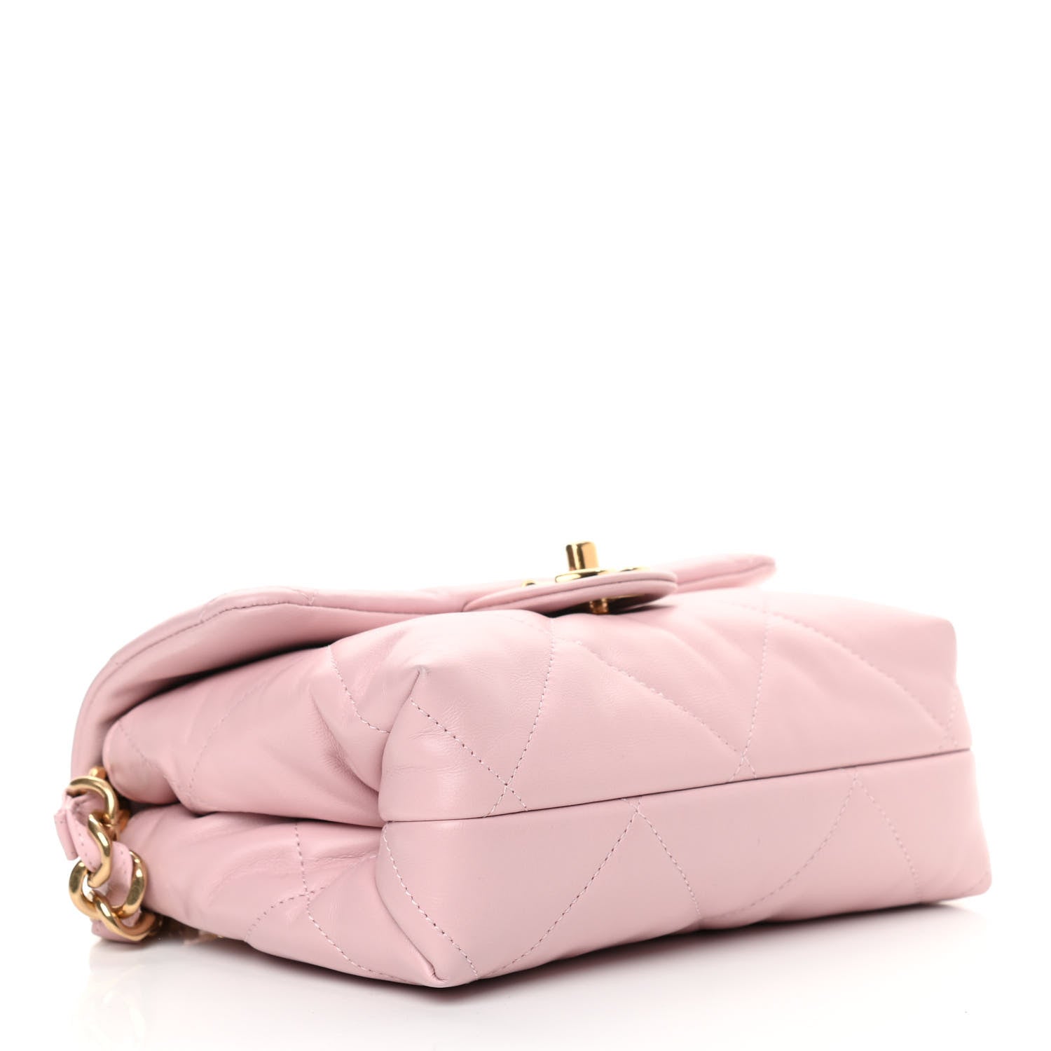 Chanel Lambskin Quilted Small Chain Top Handle Flap Rose Clair 4 of 12