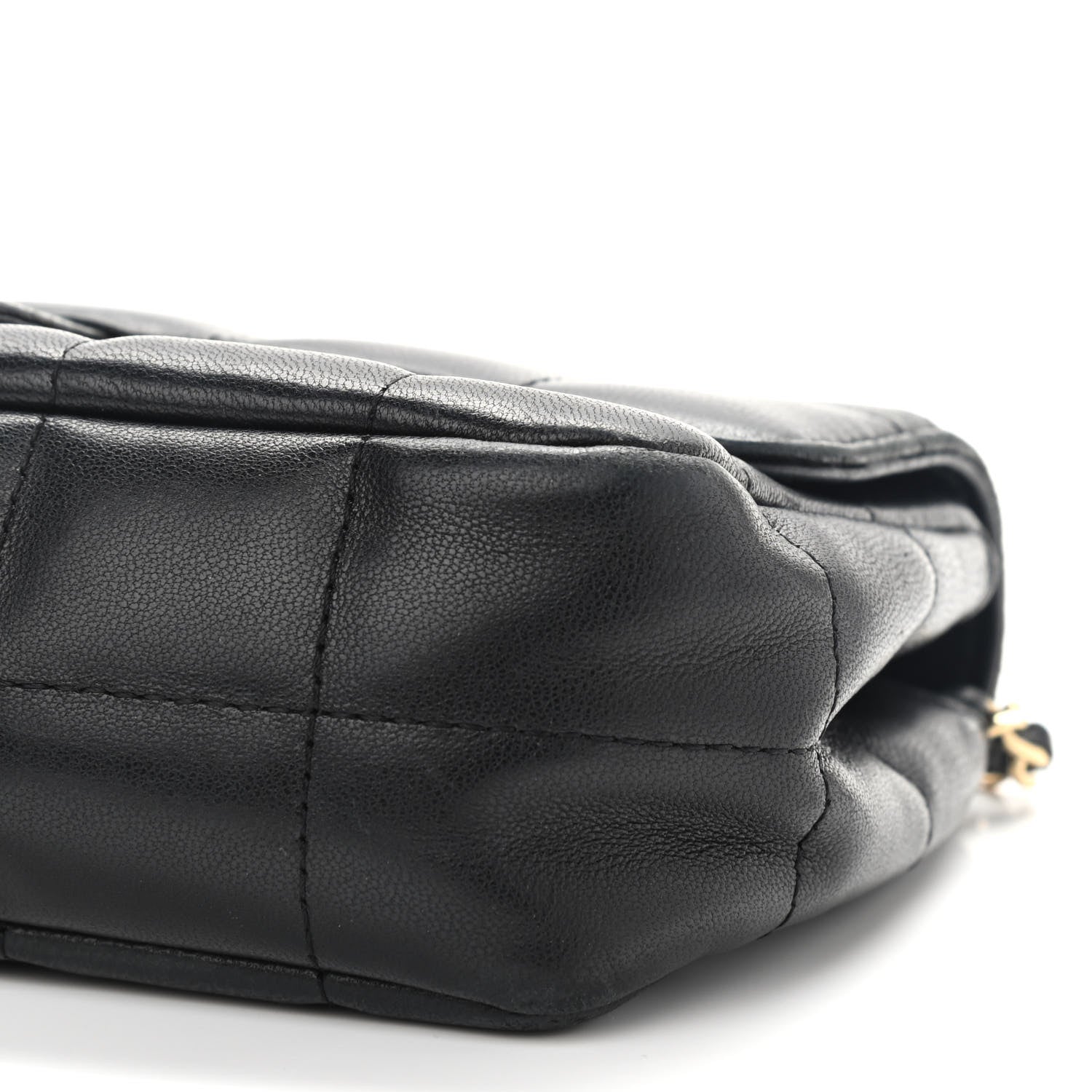 Chanel Lambskin Quilted Mini Chocolate Bar Camellia Flap Black 7 of 13