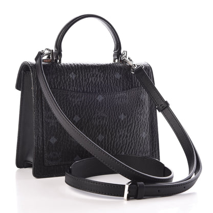 MCM Visetos Small Patricia Satchel Black 3 of 8