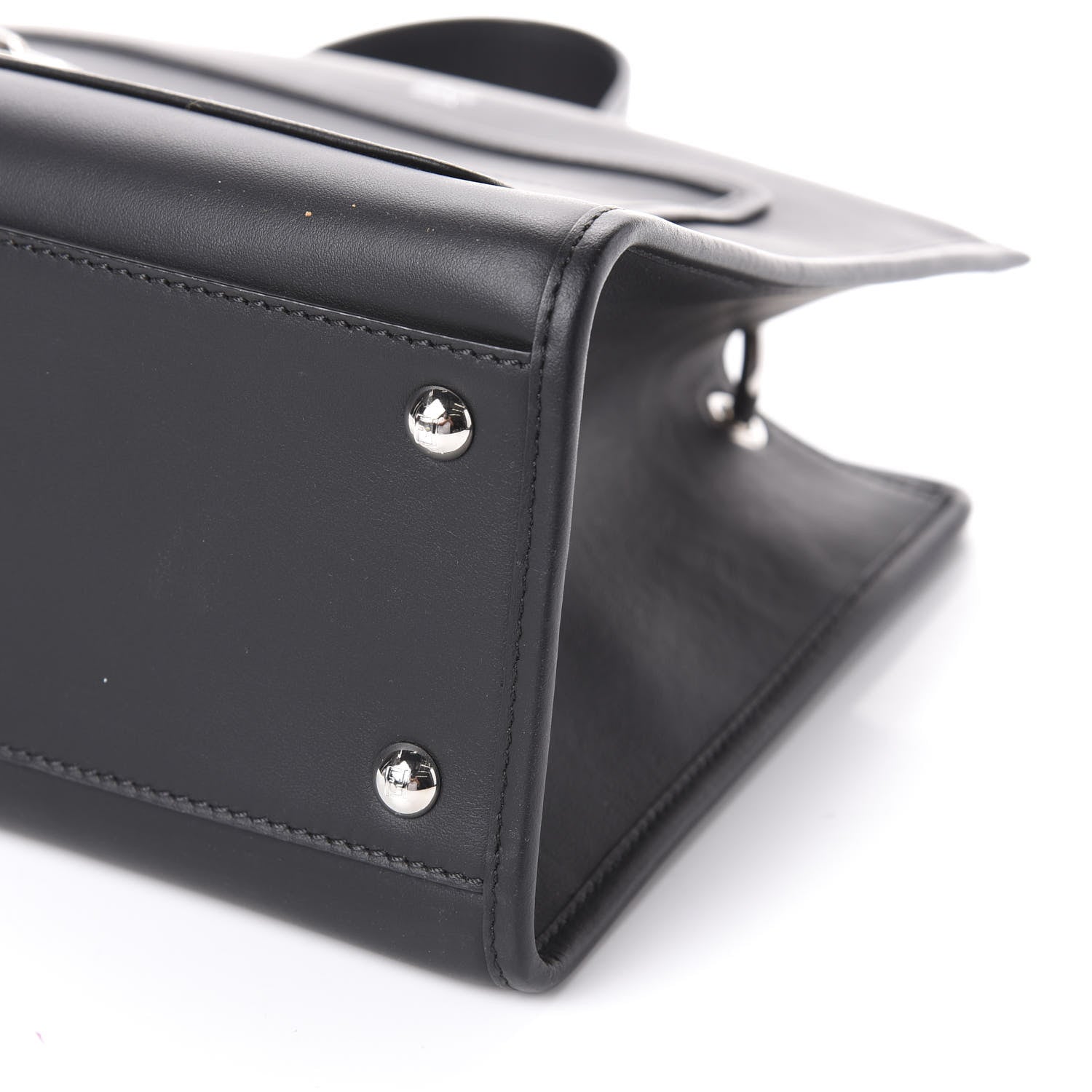 Fendi Vitello Century Opaco F is Fendi Small Runaway Satchel Black 9 of 9