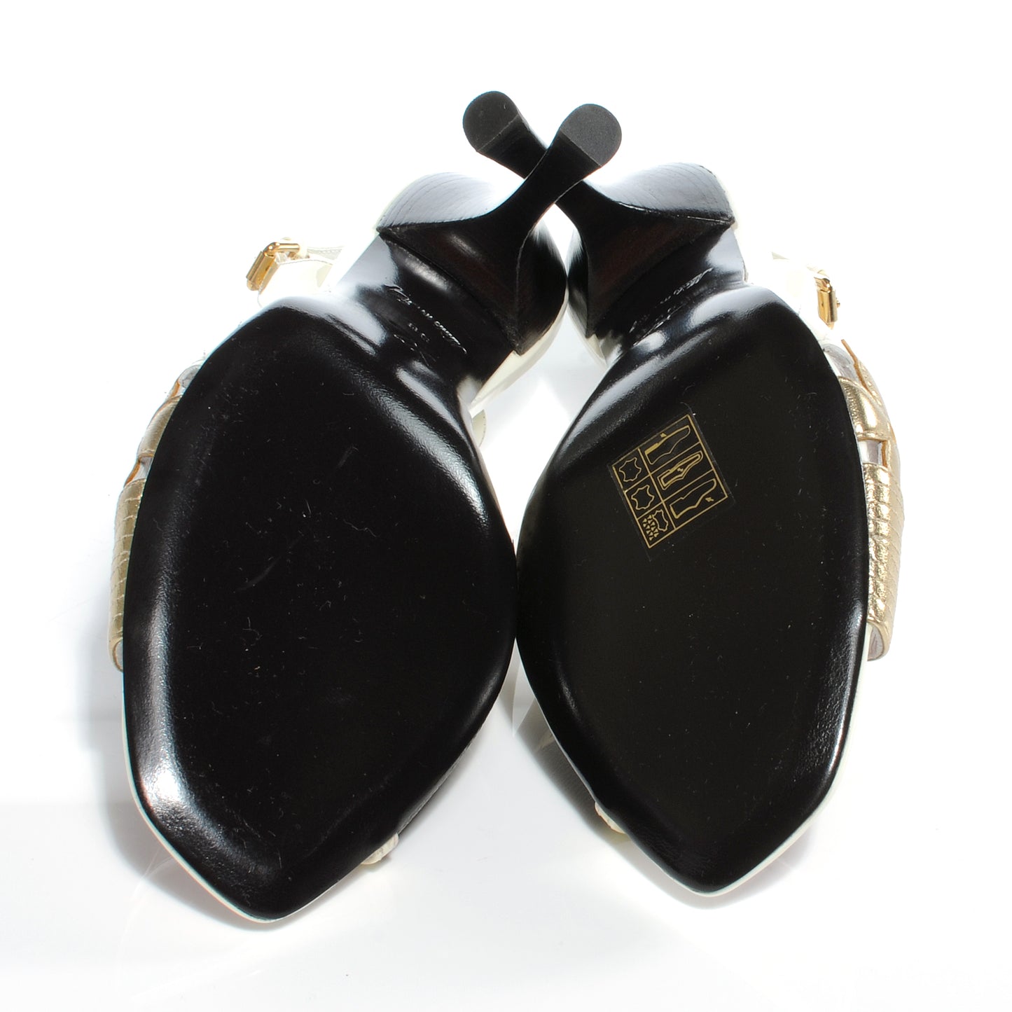 Monogram Fleur Flower Slingback Heels 36
