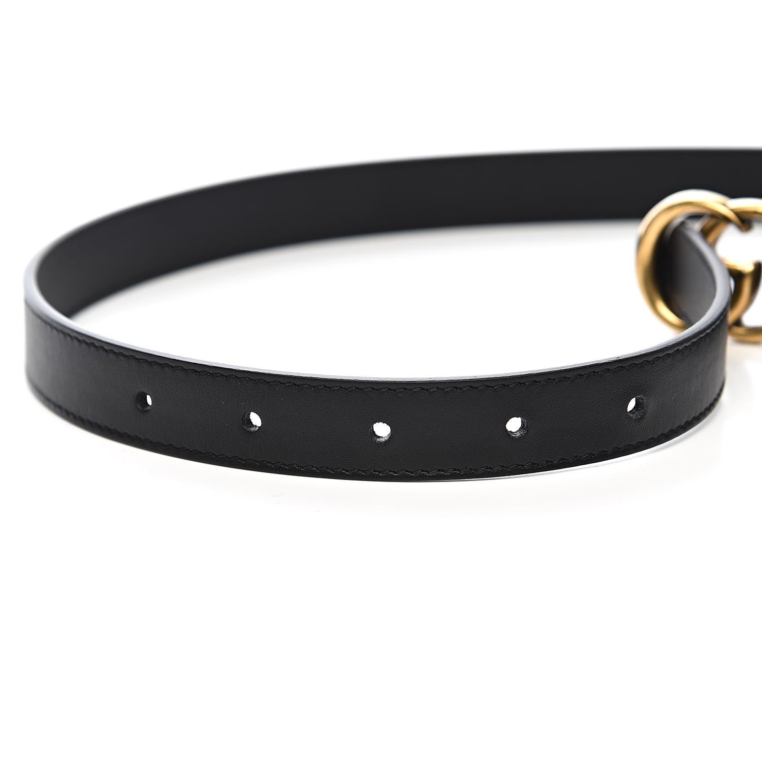 Gucci Calfskin Double G 20mm Belt 85 34 Black 5 of 7