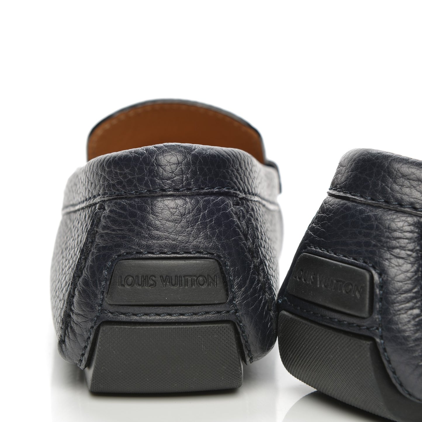 Calfskin Monte Carlo Moccasin Loafers 9 Navy