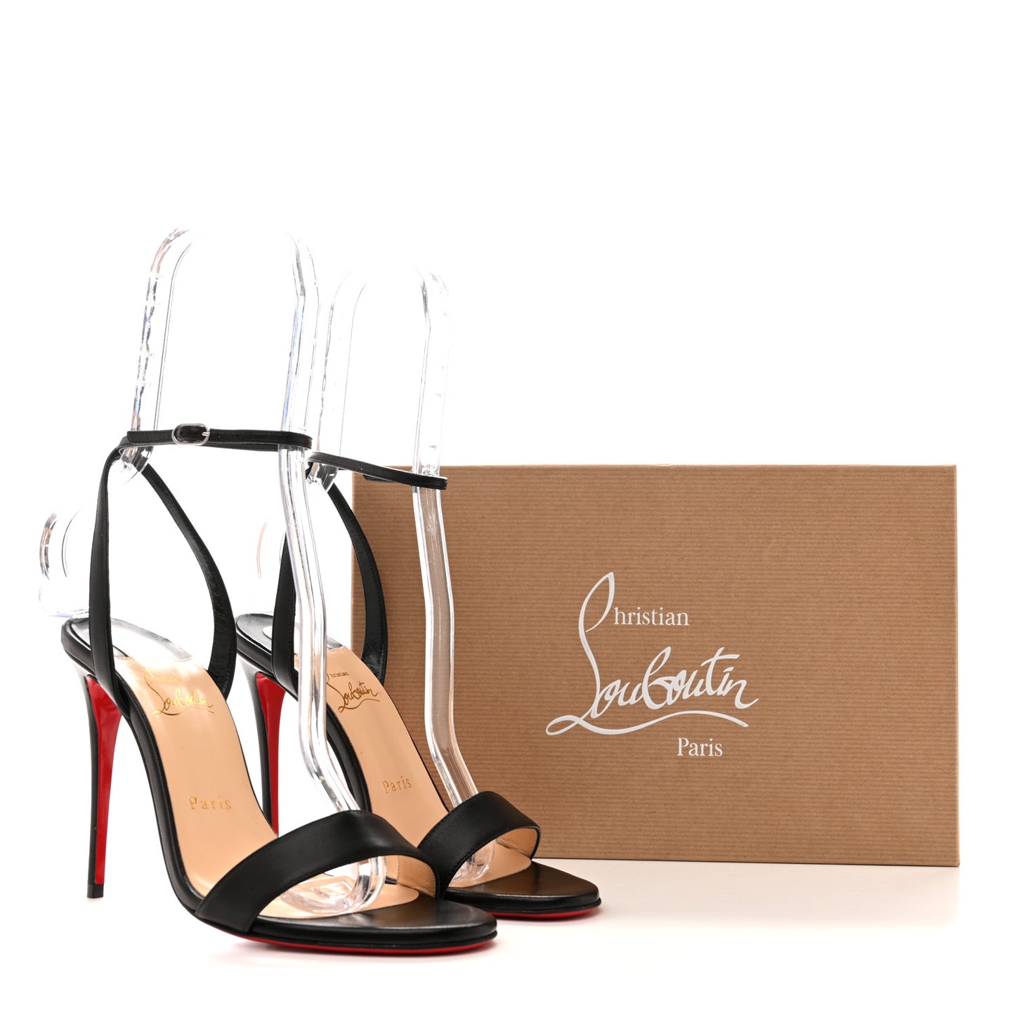 Nappa Loubi Girl 100 Sandals 38 Black