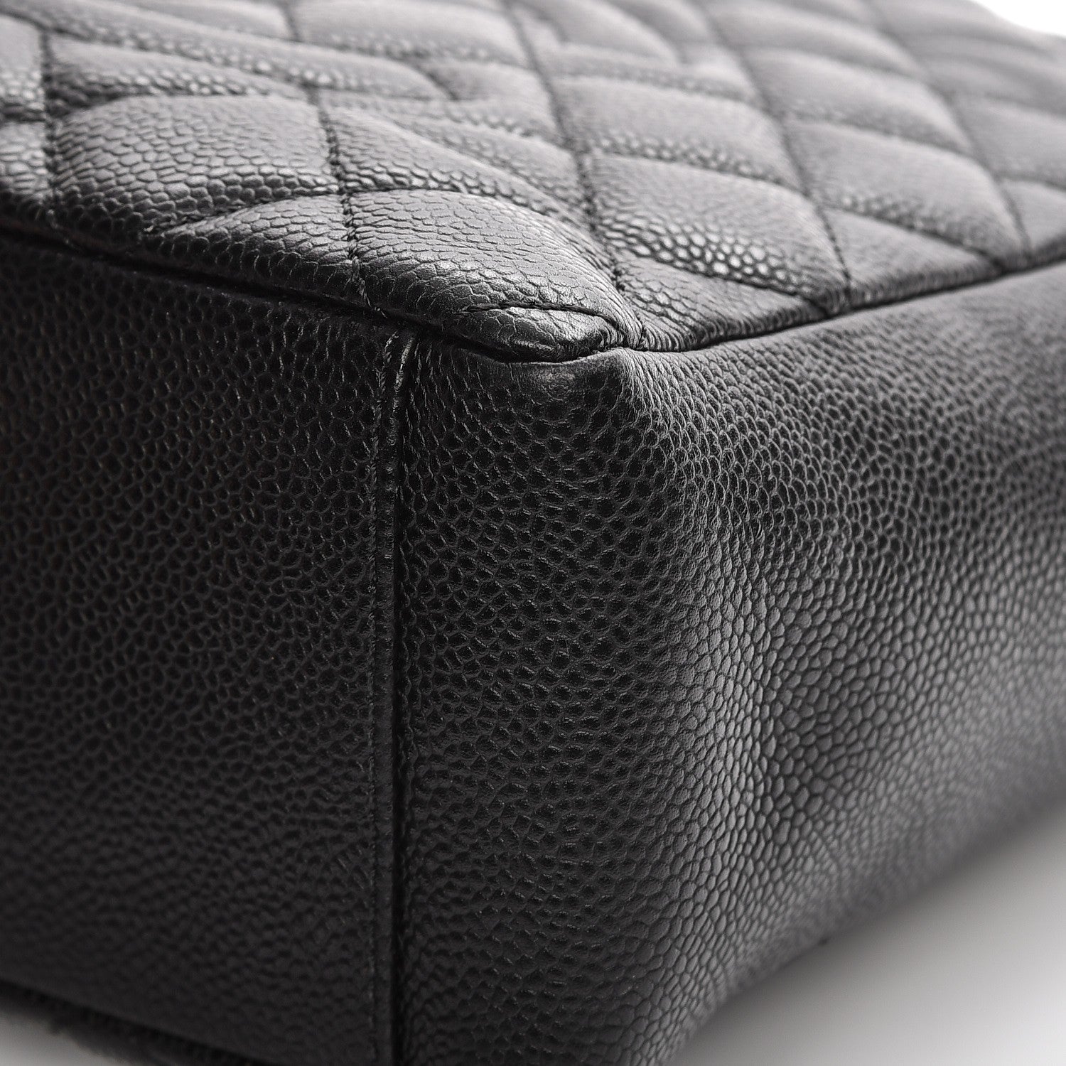 Chanel Caviar Quilted Petit Shopping Tote PST Black 10 of 13