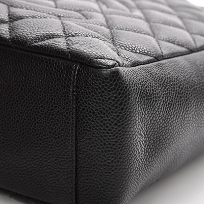 Chanel Caviar Quilted Petit Shopping Tote PST Black 10 of 13