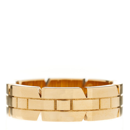 Cartier 18K Yellow Gold Tank Francaise Band Ring 55 7.25 2 of 3